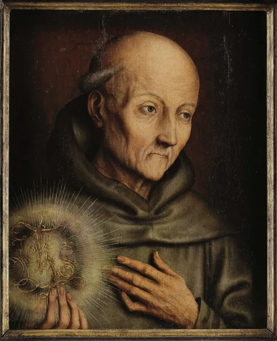 Framed Print : Saint Bernardino of Siena, c1515-1520. Creator: Massys, Quentin Framed Print : Saint Bernardino of Siena, c1515-1520. Creator: Massys, Quentin
