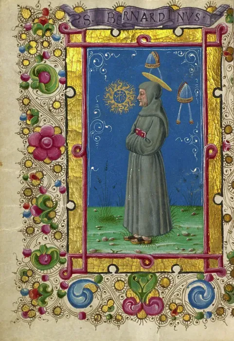 Framed Print : Saint Bernardino of Siena; Gualenghi-d'Este Hours, about 1469. Creator: Taddeo Crivelli Framed Print : Saint Bernardino of Siena; Gualenghi-d'Este Hours, about 1469. Creator: Taddeo Crivelli