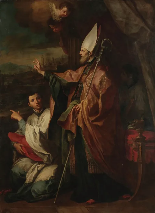 Framed Print : Saint Bernardo degli Uberti, Bishop of Parma, 1745-1750. Creator: Conca, Sebastiano (1680-1764) Framed Print : Saint Bernardo degli Uberti, Bishop of Parma, 1745-1750. Creator: Conca, Sebastiano (1680-1764)