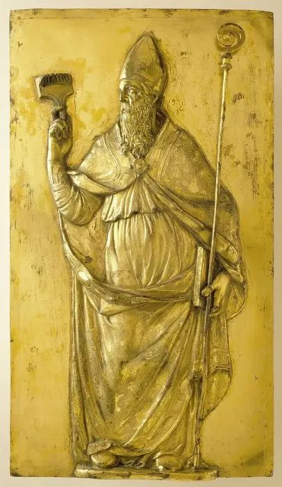 Framed Print : Saint Blaise, c.1600. Creator: Stefano Maderno Framed Print : Saint Blaise, c.1600. Creator: Stefano Maderno