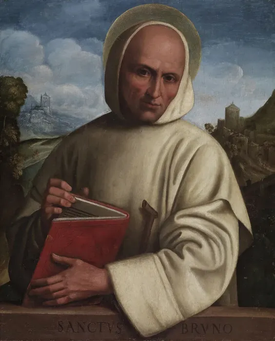 Framed Print : Saint Bruno, c1525. Creator: Girolamo Marchesi Framed Print : Saint Bruno, c1525. Creator: Girolamo Marchesi