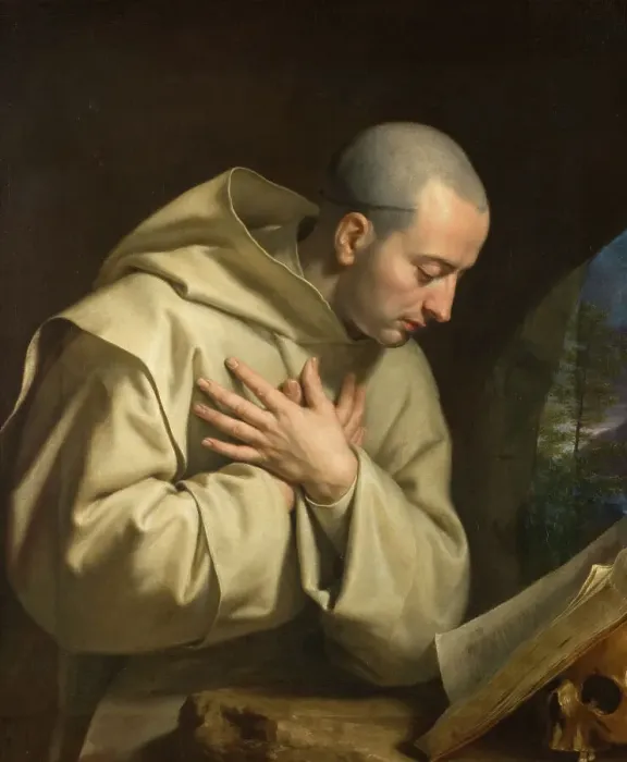 Framed Print : Saint Bruno, c.1655. Creator: Philippe de Champaigne Framed Print : Saint Bruno, c.1655. Creator: Philippe de Champaigne