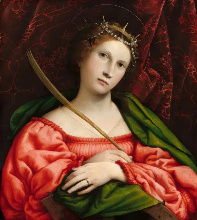 Framed Print : Saint Catherine, 1522. Creator: Lorenzo Lotto Framed Print : Saint Catherine, 1522. Creator: Lorenzo Lotto