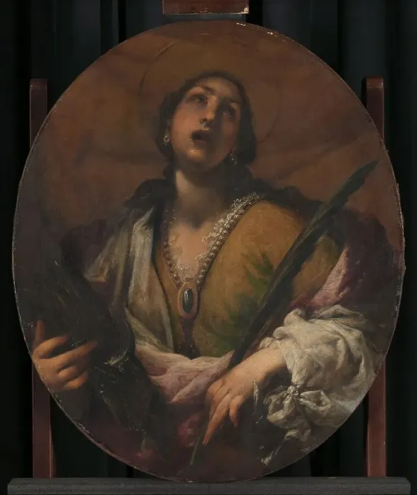 Framed Print : Saint Catherine, 1617-1661. Creator: Cecco Bravo Framed Print : Saint Catherine, 1617-1661. Creator: Cecco Bravo