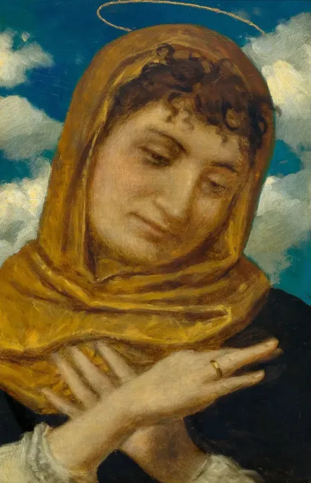 Framed Print : Saint Catherine, 1880. Creator: Bocklin, Arnold (1827-1901) Framed Print : Saint Catherine, 1880. Creator: Bocklin, Arnold (1827-1901)