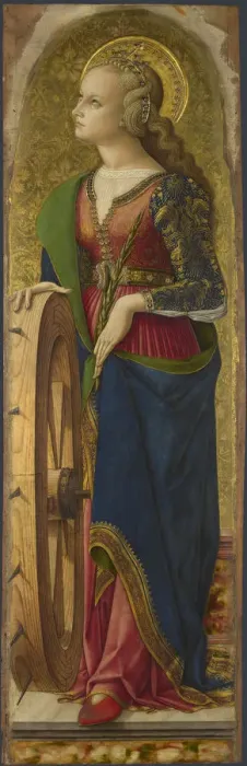 Framed Print : Saint Catherine of Alexandria, 1476. Artist: Crivelli, Carlo (c. 1435-c. 1495) Framed Print : Saint Catherine of Alexandria, 1476. Artist: Crivelli, Carlo (c. 1435-c. 1495)