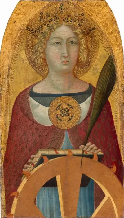 Framed Print : Saint Catherine of Alexandria, c. 1335 / 1340. Creator: Bartolommeo Bulgarini Framed Print : Saint Catherine of Alexandria, c. 1335 / 1340. Creator: Bartolommeo Bulgarini