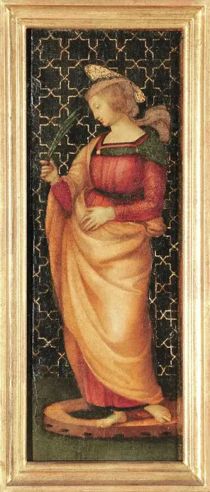 Framed Print : Saint Catherine of Alexandria, c. 1502-1503. Creator: Raphael (Raffaello Sanzio da Urbino) (1483-1520) Framed Print : Saint Catherine of Alexandria, c. 1502-1503. Creator: Raphael (Raffaello Sanzio da Urbino) (1483-1520)