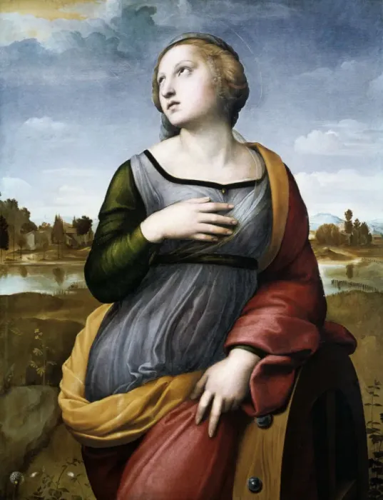 Framed Print : Saint Catherine of Alexandria, c1507. Artist: Raphael Framed Print : Saint Catherine of Alexandria, c1507. Artist: Raphael