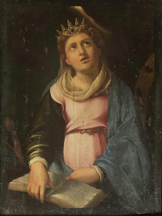 Framed Print : Saint Catherine of Alexandria, c1600-1610. Creator: Galizia; Fede (1578-1630) Framed Print : Saint Catherine of Alexandria, c1600-1610. Creator: Galizia; Fede (1578-1630)