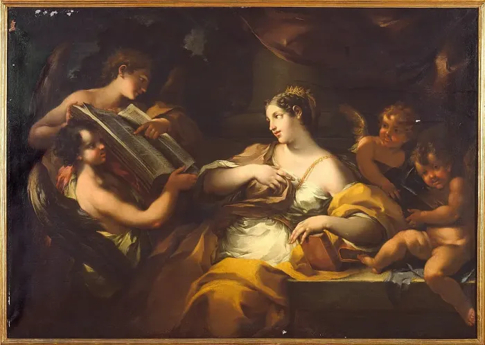 Framed Print : Saint Catherine of Alexandria, First half of the 18th century. Creator: Rocca, Michele (around 1670-um 1751) Framed Print : Saint Catherine of Alexandria, First half of the 18th century. Creator: Rocca, Michele (around 1670-um 1751)