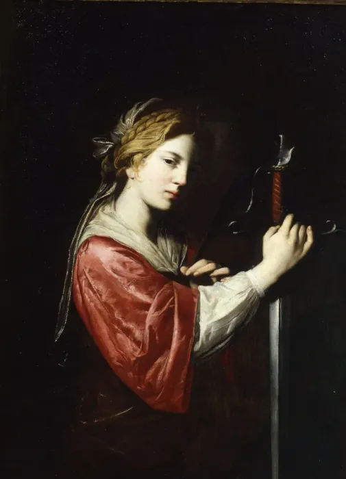 Framed Print : Saint Catherine. Artist: Bassante (Passante), Bartolomeo (1618-1650) Framed Print : Saint Catherine. Artist: Bassante (Passante), Bartolomeo (1618-1650)