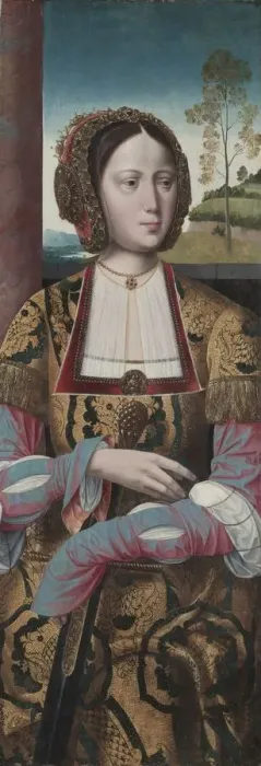 Framed Print : Saint Catherine, c. 1520. Creator: Master of the Holy Blood (Netherlandish) Framed Print : Saint Catherine, c. 1520. Creator: Master of the Holy Blood (Netherlandish)