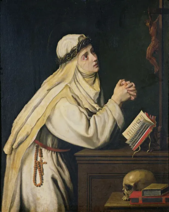 Framed Print : Saint Catherine of Siena, c. 1620 Framed Print : Saint Catherine of Siena, c. 1620