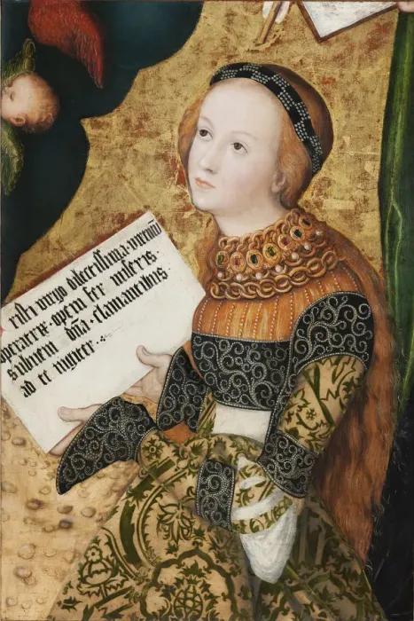 Framed Print : Saint Christina, c. 1520