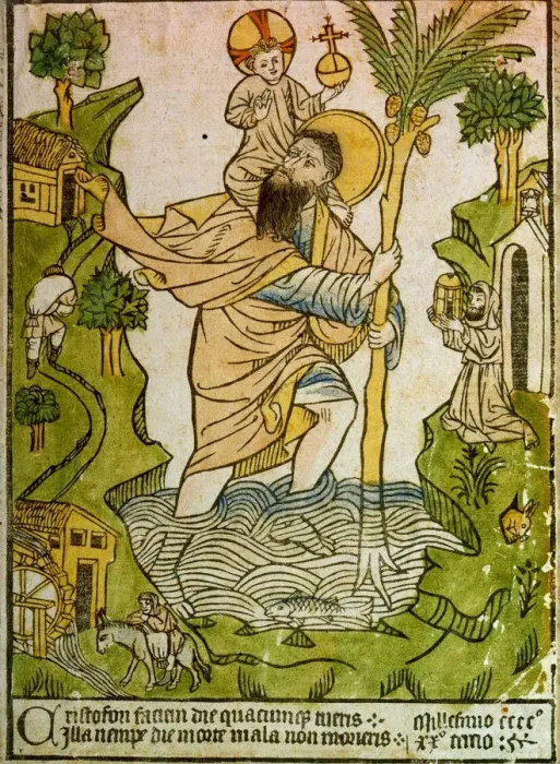 Framed Print : Saint Christopher, 1423 Framed Print : Saint Christopher, 1423