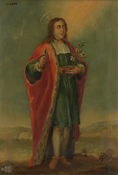 Framed Print : Saint Cosmas or Saint Damian, 18th century. Creator: Unknown Framed Print : Saint Cosmas or Saint Damian, 18th century. Creator: Unknown