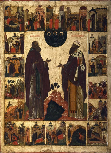 Saint Cyril of White Lake and Saint Cyril of Alexandria, second half of the 18th century
