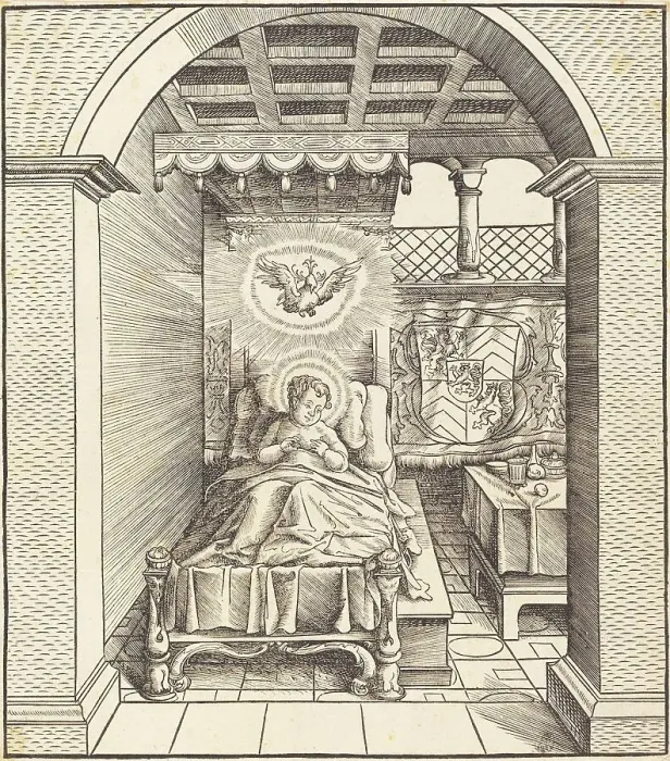 Framed Print : Saint Dentalinus, 1516 / 1518. Creator: Leonhard Beck Framed Print : Saint Dentalinus, 1516 / 1518. Creator: Leonhard Beck
