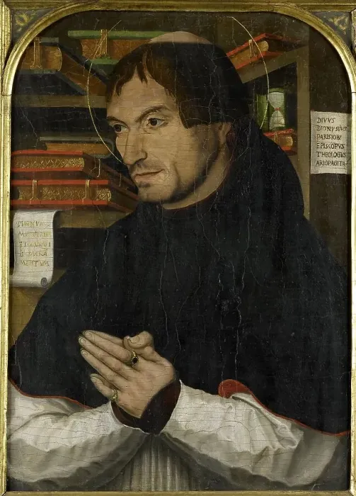 Framed Print : Saint Dionysius the Areopagite in Prayer, 1505-1510. Creator: Anon Framed Print : Saint Dionysius the Areopagite in Prayer, 1505-1510. Creator: Anon