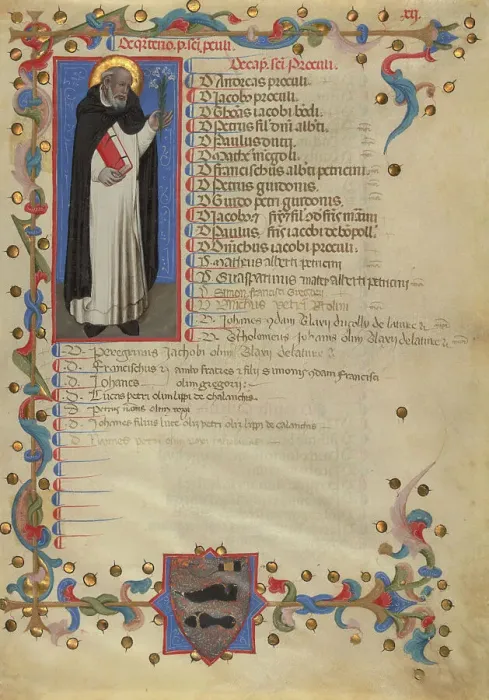 Framed Print : Saint Dominic, about 1386. Creator: Niccolo di Giacomo da Bologna Framed Print : Saint Dominic, about 1386. Creator: Niccolo di Giacomo da Bologna