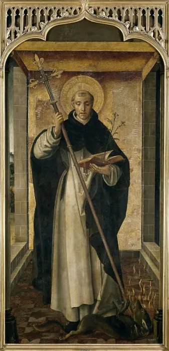 Framed Print : Saint Dominic, 1493-1499. Artist: Berruguete, Pedro (1450-1503) Framed Print : Saint Dominic, 1493-1499. Artist: Berruguete, Pedro (1450-1503)