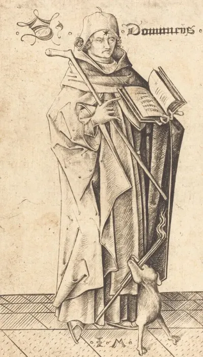 Framed Print : Saint Dominic, c. 1470. Creator: Israhel van Meckenem Framed Print : Saint Dominic, c. 1470. Creator: Israhel van Meckenem