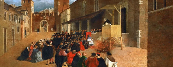 Saint Dominic preaching in Recanati