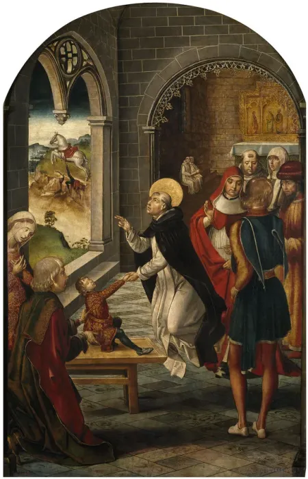 Framed Print : Saint Dominic Resurrects a Boy, 1493-1499. Artist: Berruguete, Pedro (1450-1503) Framed Print : Saint Dominic Resurrects a Boy, 1493-1499. Artist: Berruguete, Pedro (1450-1503)