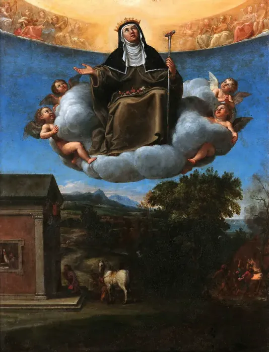 Framed Print : Saint Elizabeth in Glory, 1603-1604. Creator: Albani, Francesco (1578-1660) Framed Print : Saint Elizabeth in Glory, 1603-1604. Creator: Albani, Francesco (1578-1660)