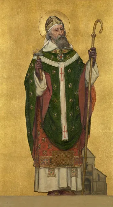 Framed Print : Saint Eloi Bishop of Noyon, 1889. Creator: Albrecht De Vriendt Framed Print : Saint Eloi Bishop of Noyon, 1889. Creator: Albrecht De Vriendt