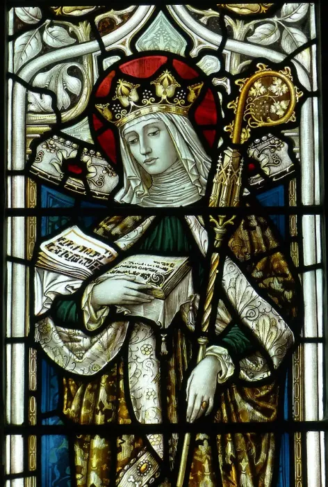 Framed Print : Saint Ethelburga. Creator: Unknown Master Framed Print : Saint Ethelburga. Creator: Unknown Master