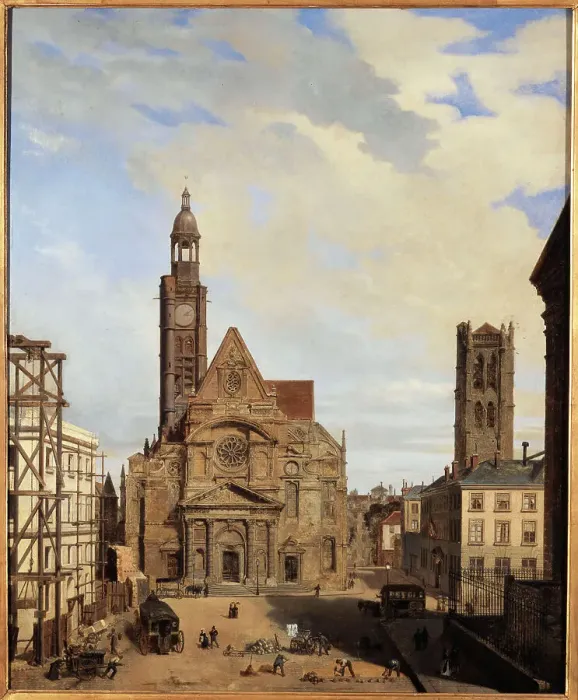 Framed Print : Saint-Etienne-du-Mont church, c1873. Creator: Charles Desire Claude Maillot Framed Print : Saint-Etienne-du-Mont church, c1873. Creator: Charles Desire Claude Maillot