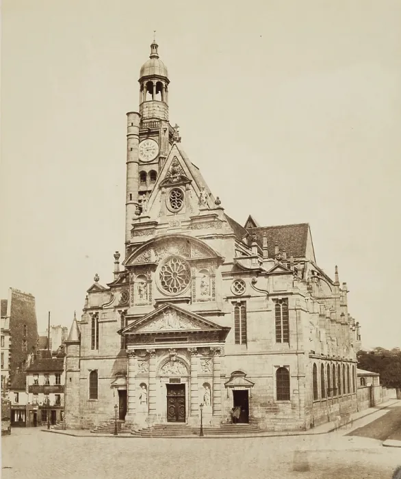 Framed Print : Saint Etienne-du-Mont, Paris, between 1860 and 1870. Creator: Edouard Baldus