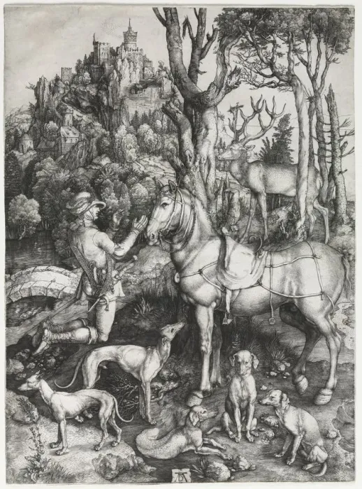 Framed Print : Saint Eustace, c. 1501. Creator: Albrecht Dürer (German, 1471-1528) Framed Print : Saint Eustace, c. 1501. Creator: Albrecht Dürer (German, 1471-1528)