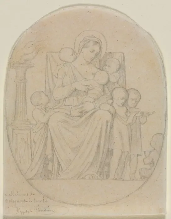 Framed Print : Saint Felicite and Her Seven Sons, second third 19th century Framed Print : Saint Felicite and Her Seven Sons, second third 19th century