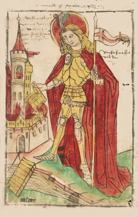 Framed Print : Saint Florian, ca. 1460. Creator: Casper Framed Print : Saint Florian, ca. 1460. Creator: Casper