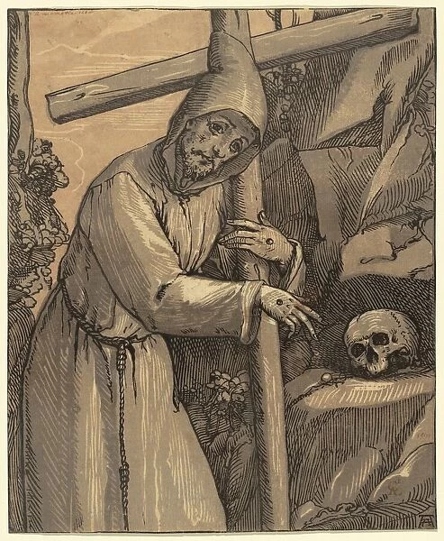 Saint Francis of Assisi, 1591. Creator: Andrea Andreani