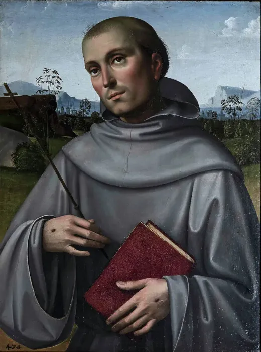 Framed Print : Saint Francis of Assisi, 15th century. Creator: Francia, Francesco (1450-1517) Framed Print : Saint Francis of Assisi, 15th century. Creator: Francia, Francesco (1450-1517)