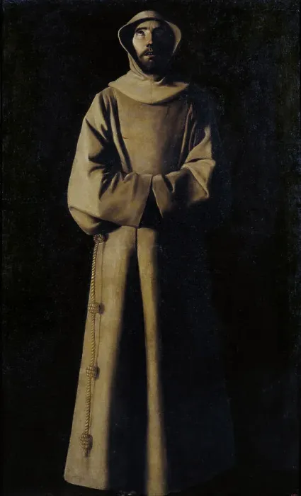 Framed Print : Saint Francis of Assisi after the Vision of Pope Nicholas V. Artist: Zurbaran, Francisco, de (1598-1664) Framed Print : Saint Francis of Assisi after the Vision of Pope Nicholas V. Artist: Zurbaran, Francisco, de (1598-1664)