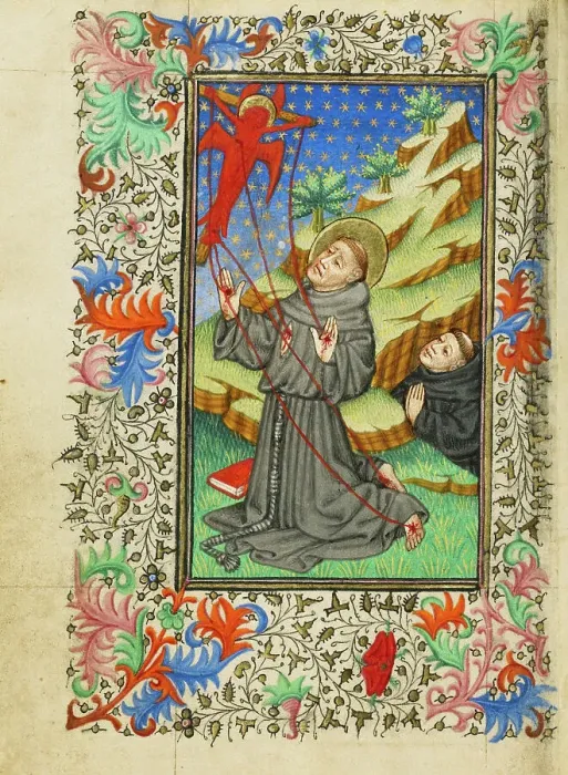 Framed Print : Saint Francis; Book of Hours about 1430-1440. Creator: Fastolf Master Framed Print : Saint Francis; Book of Hours about 1430-1440. Creator: Fastolf Master