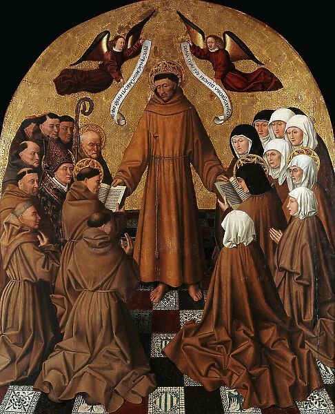 Saint Francis Delivers the Rule, ca 1445. Creator: Colantonio, Niccolò Antonio (ca 1420-ca 1460)
