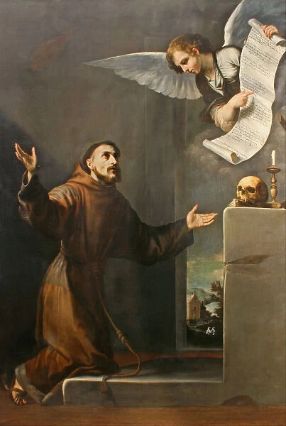 Saint Francis receives the Stigmata, First third of 17th cen.. Artist: Ribera, Jose, de (1591-1652)