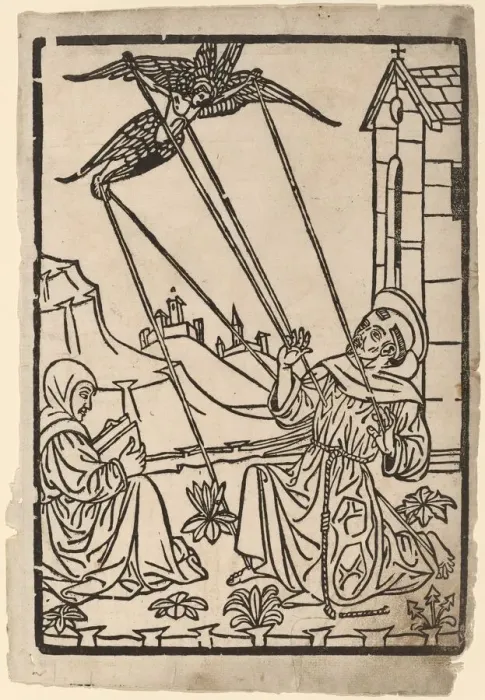 Framed Print : Saint Francis Receiving the Stigmata, 1470 / 1480. Creator: Unknown Framed Print : Saint Francis Receiving the Stigmata, 1470 / 1480. Creator: Unknown