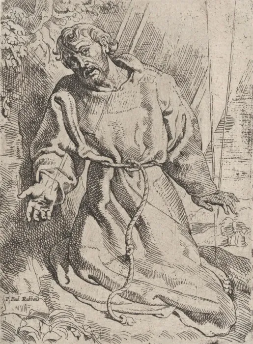 Framed Print : Saint Francis Receiving the Stigmata, ca. 1613-14. Creator: Willem Pietersz. Buytewech Framed Print : Saint Francis Receiving the Stigmata, ca. 1613-14. Creator: Willem Pietersz. Buytewech
