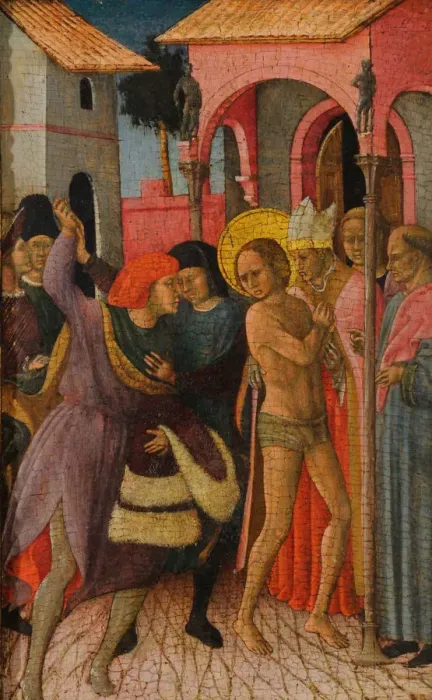 Framed Print : Saint Francis Renouncing His Worldly Goods, Between 1424 and 1429 Framed Print : Saint Francis Renouncing His Worldly Goods, Between 1424 and 1429