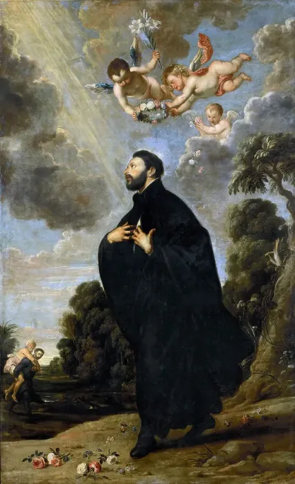 Framed Print : Saint Francis Xavier, 1630. Creator: Dyck, Sir Anthony van (1599-1641) Framed Print : Saint Francis Xavier, 1630. Creator: Dyck, Sir Anthony van (1599-1641)
