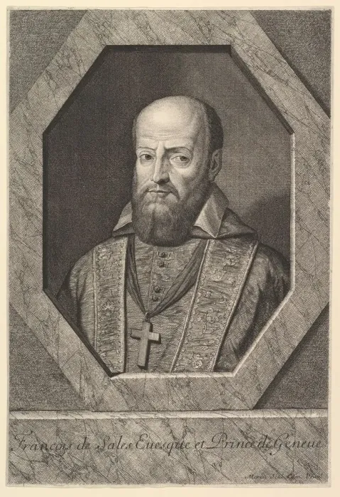 Framed Print : Saint Francois de Sales, eveque de Geneve. Creator: Jean Morin Framed Print : Saint Francois de Sales, eveque de Geneve. Creator: Jean Morin