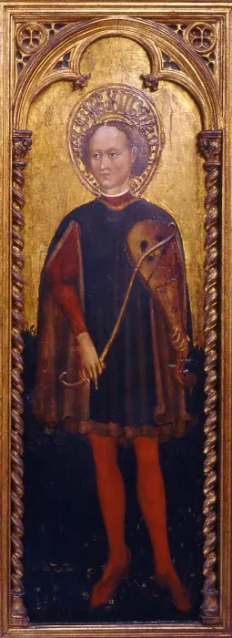 Framed Print : Saint Genesius of Rome, Second Half of the 15th cen Artist: Moretti, Cristoforo (active 1451-1485) Framed Print : Saint Genesius of Rome, Second Half of the 15th cen Artist: Moretti, Cristoforo (active 1451-1485)