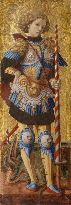 Framed Print : Saint George, 1472. Creator: Carlo Crivelli Framed Print : Saint George, 1472. Creator: Carlo Crivelli